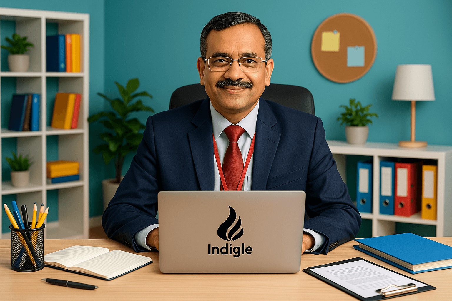 School principal using dashboard